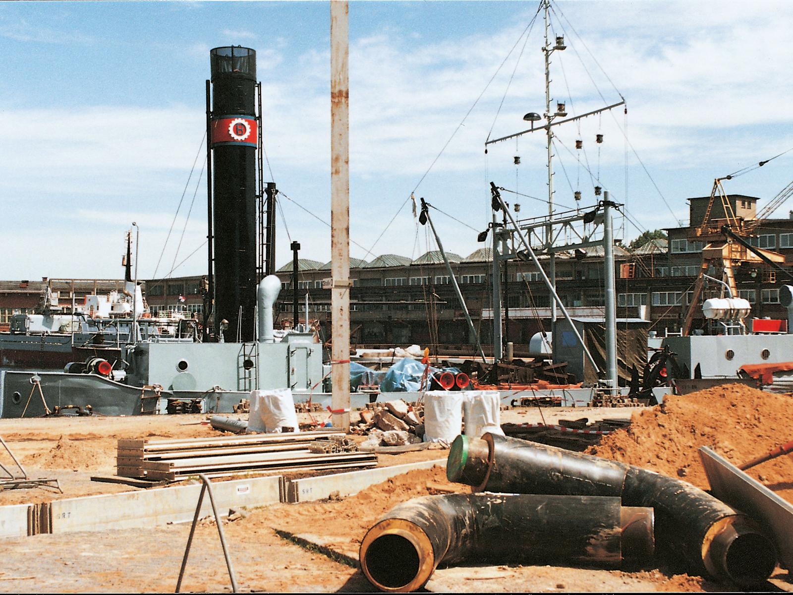 1994 - Ausbau bzw. Verdichtung bestehender Fernwärmesysteme z.B. im Fischereihafen in Marienehe