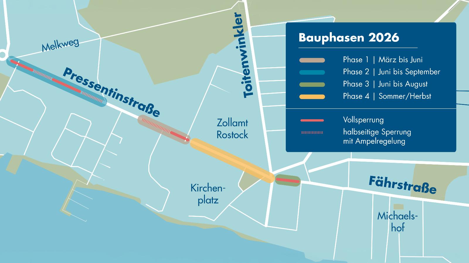 Pressentinstraße Übersicht Sperrungen 2026