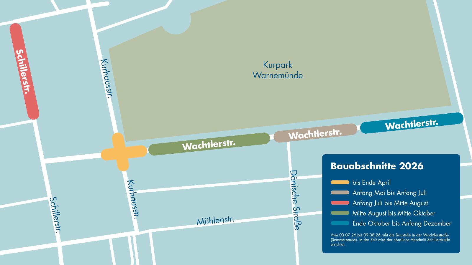 Bauabschnitte 2026 in der Wachtlerstraße und Schillerstraße