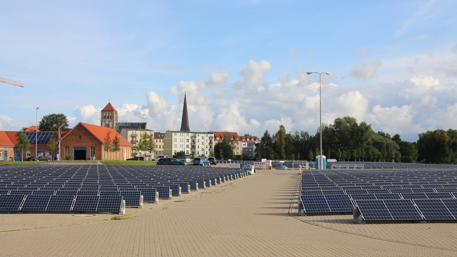 Unsere Photovoltaik-Anlage in der Bleicherstraße.