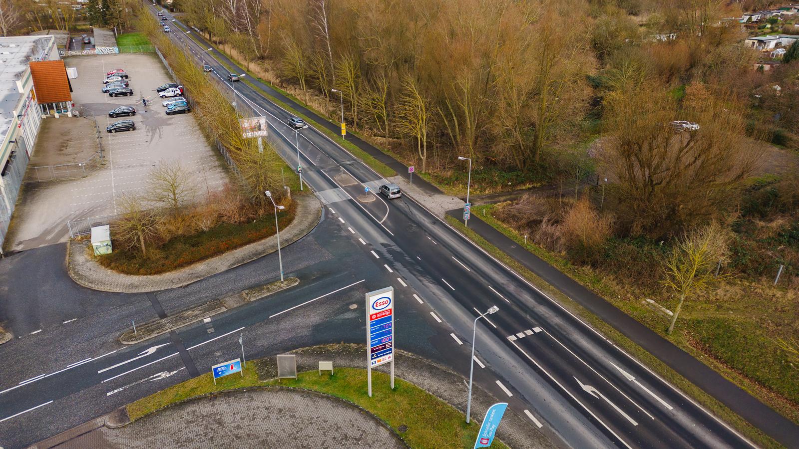 Baustelle Verbindungsweg startet