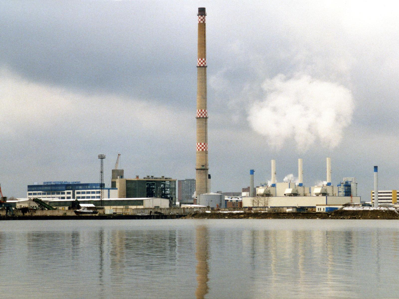 Das alte Heizkraftwerk in Marienehe, 1997.
